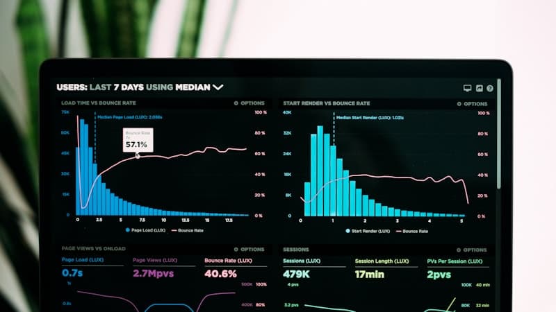 A data-dense product interface open on a wide display